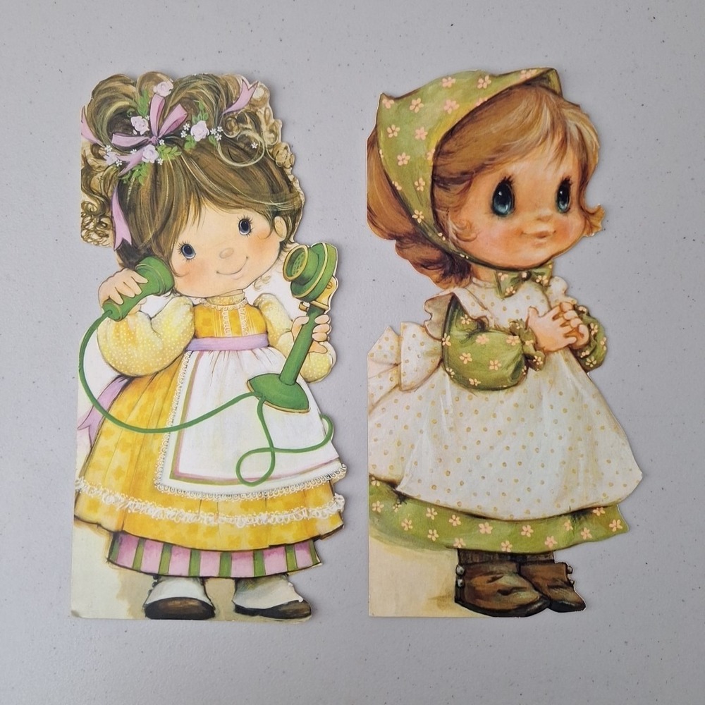 RARE UNUSED Vintage 1950s LARGE 13" x 7" Ambassador Heart Warmers Greeting Cards